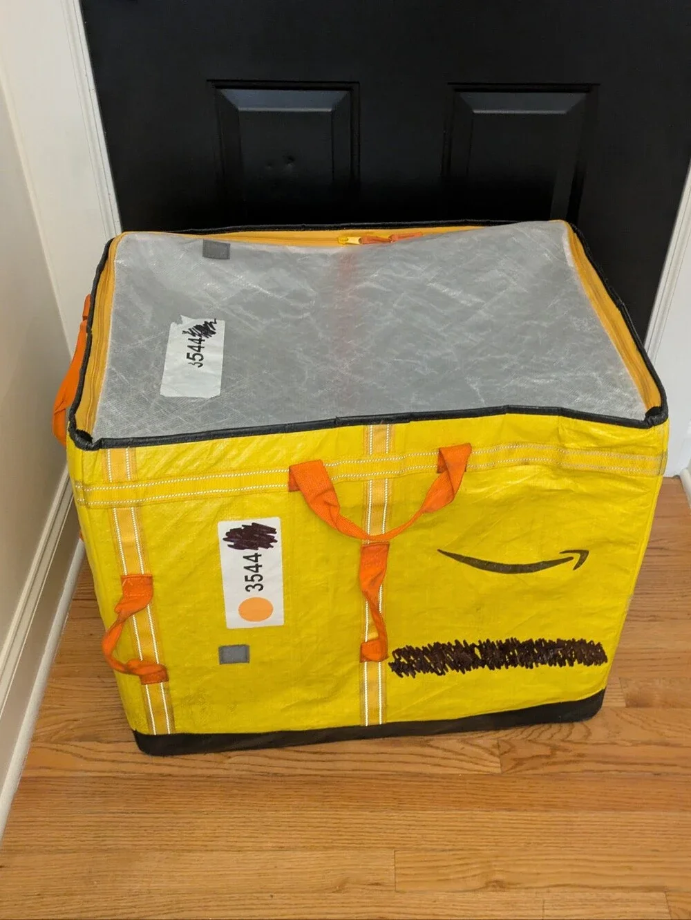 Giant zippered tote bag, xl storage bag